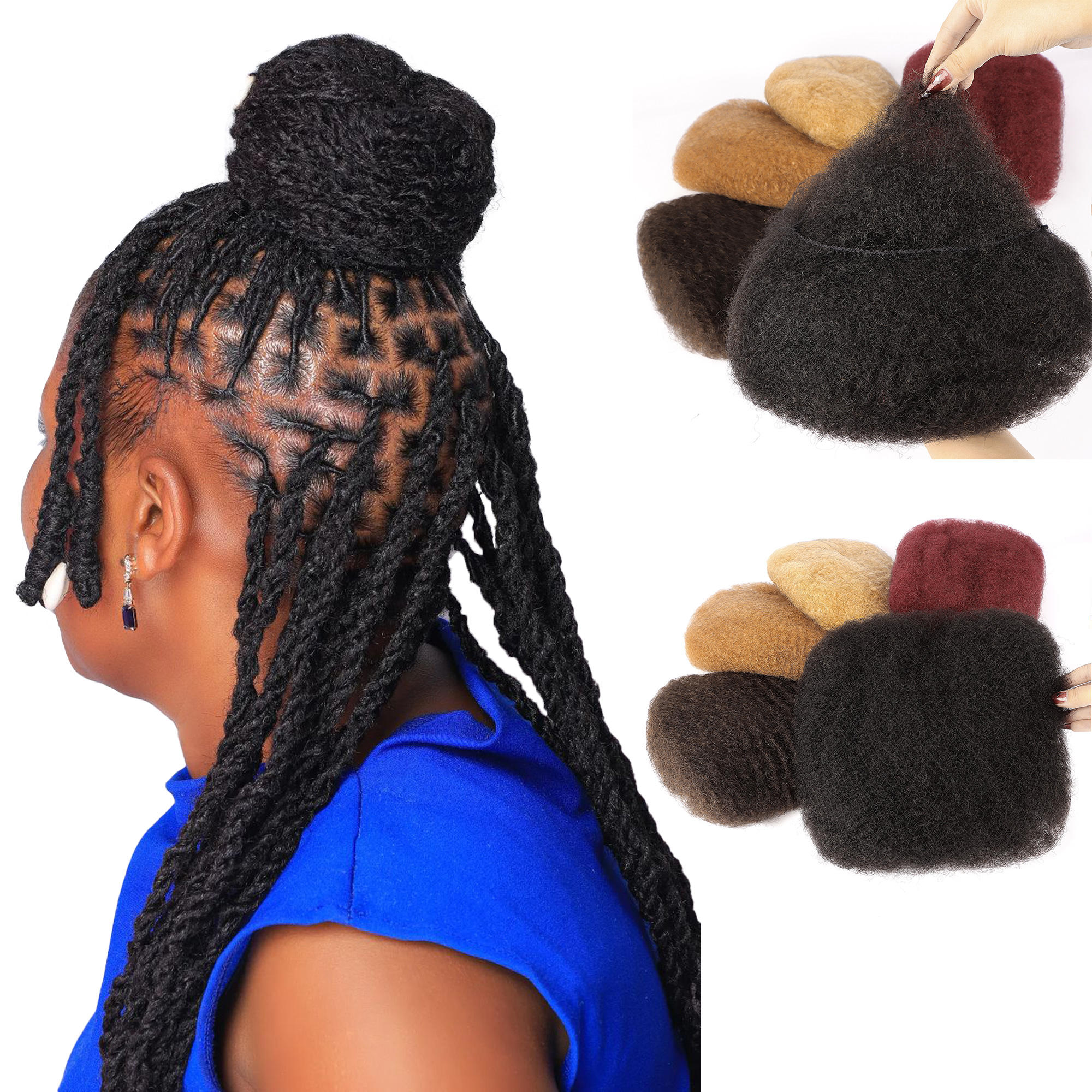 Afro Kinky Bulk Human Hair