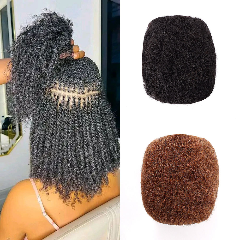 Brazilian Remy Afro Kinky Bulk Human Hair – 30g Micro Twist Extension